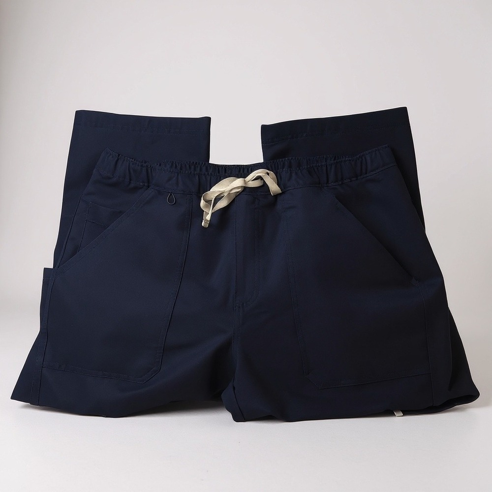 FIGS Technical Collection‎ Navy Blue Scrub Pants Drawstring Waist Size L